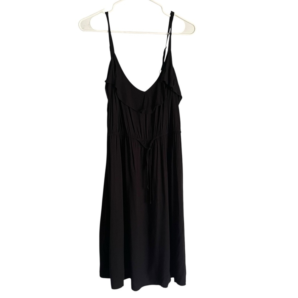 Torrid Black Knit Tank Dress Plus Size 1 1X Tie Front